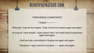 Forgiveness Commitment